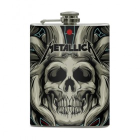 Фляга с принтом Metallica в городе Новоалтайск, металлический корпус | емкость 0,22 л, размер 125 х 94 мм. Виниловая наклейка запечатывается полностью | album | black | concert | heavy | kirk | metal | metallica | music | rock | tolls | джеймс хэтфилд | кирк хэмметт | клифф бёртон | ларс ульрих | метал | металлика | трэш