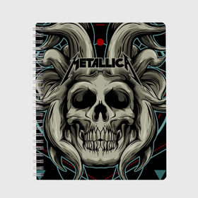 Тетрадь с принтом Metallica в городе Новоалтайск, 100% бумага | 48 листов, плотность листов — 60 г/м2, плотность картонной обложки — 250 г/м2. Листы скреплены сбоку удобной пружинной спиралью. Уголки страниц и обложки скругленные. Цвет линий — светло-серый
 | album | black | concert | heavy | kirk | metal | metallica | music | rock | tolls | джеймс хэтфилд | кирк хэмметт | клифф бёртон | ларс ульрих | метал | металлика | трэш