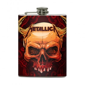 Фляга с принтом Metallica в городе Новоалтайск, металлический корпус | емкость 0,22 л, размер 125 х 94 мм. Виниловая наклейка запечатывается полностью | album | black | concert | heavy | kirk | metal | metallica | music | rock | tolls | джеймс хэтфилд | кирк хэмметт | клифф бёртон | ларс ульрих | метал | металлика | трэш