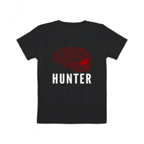 Детская футболка хлопок с принтом Mindhunter в городе Новоалтайск, 100% хлопок | круглый вырез горловины, полуприлегающий силуэт, длина до линии бедер | hunter | mind | mindhunter | netflix | мозг | охотник | охотник за разумом | разум | сериал