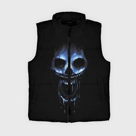 Женский жилет утепленный 3D с принтом Ужас в городе Новоалтайск,  |  | 31 | black | blue | fear | grin | halloween | horror | jaw | night | orbits | saliva | skull | teeth | глазницы | зубы | ночь | оскал | синий | слюна | ужас | хэллоуин | череп | черный
