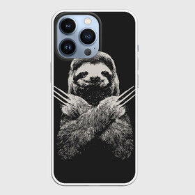 Чехол для iPhone 13 Pro с принтом Slotherine в городе Новоалтайск,  |  | Тематика изображения на принте: animals | wolverine | ленивец | росомаха