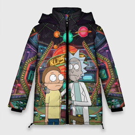 Женская зимняя куртка 3D с принтом Rick and Morty in Blips в городе Новоалтайск, верх — 100% полиэстер; подкладка — 100% полиэстер; утеплитель — 100% полиэстер | длина ниже бедра, силуэт Оверсайз. Есть воротник-стойка, отстегивающийся капюшон и ветрозащитная планка. 

Боковые карманы с листочкой на кнопках и внутренний карман на молнии | blips | dsgngerzen | vdgerir | рик и морти | рик санчес