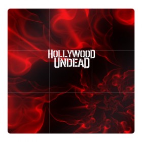 Магнитный плакат 3Х3 с принтом HOLLYWOOD UNDEAD в городе Новоалтайск, Полимерный материал с магнитным слоем | 9 деталей размером 9*9 см | charlie scene | danny | funny man | hollywood undead | j dog | johnny 3 tears | logo | music | rock | альтернатива | металл | музыка | музыкальный | рок
