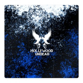 Магнитный плакат 3Х3 с принтом HOLLYWOOD UNDEAD в городе Новоалтайск, Полимерный материал с магнитным слоем | 9 деталей размером 9*9 см | charlie scene | danny | funny man | hollywood undead | j dog | johnny 3 tears | logo | music | rock | альтернатива | металл | музыка | музыкальный | рок