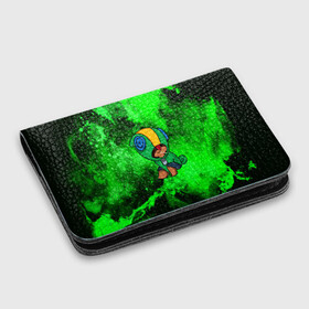 Картхолдер с принтом с принтом Brawl Stars LEON в городе Новоалтайск, натуральная матовая кожа | размер 7,3 х 10 см; кардхолдер имеет 4 кармана для карт; | android | brawl stars | crow | games | leon | mobile game | stars | ворон | игры | леон | мобильные игры