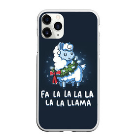 Чехол для iPhone 11 Pro Max матовый с принтом Fa-la-lama в городе Новоалтайск, Силикон |  | alpaca | lama | new year | sweater | ugly | альпака | лама | новый год | рождество | свитер