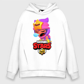Мужское худи Oversize хлопок с принтом BRAWL STARS - SANDY в городе Новоалтайск, френч-терри — 70% хлопок, 30% полиэстер. Мягкий теплый начес внутри —100% хлопок | боковые карманы, эластичные манжеты и нижняя кромка, капюшон на магнитной кнопке | brawl | bull | colt | crow | game | games | leon | online | penny | poco | sandy | shelly | spike | star | stars | wanted | брав | бравл | браво | звезда | звезды | игра | игры | лого | онлайн | сенди | старс | сэнди