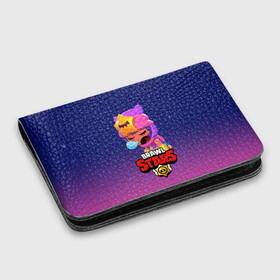 Картхолдер с принтом с принтом BRAWL STARS - SANDY в городе Новоалтайск, натуральная матовая кожа | размер 7,3 х 10 см; кардхолдер имеет 4 кармана для карт; | brawl | bull | colt | crow | game | games | leon | online | penny | poco | sandy | shelly | spike | star | stars | wanted | брав | бравл | браво | звезда | звезды | игра | игры | лого | онлайн | сенди | старс | сэнди