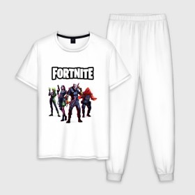 Мужская пижама хлопок с принтом Fortnite Battle Chapter 2 в городе Новоалтайск, 100% хлопок | брюки и футболка прямого кроя, без карманов, на брюках мягкая резинка на поясе и по низу штанин
 | fortnite | fortnite 11 season | fortnite chapter 2 | game | island fortnite | битва | игра | карта | мир фортнайт | остров фортнайт | фортнайт | фортнайт 11 сезон | фортнайт часть 2