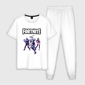 Мужская пижама хлопок с принтом Fortnite Battle Chapter 2 в городе Новоалтайск, 100% хлопок | брюки и футболка прямого кроя, без карманов, на брюках мягкая резинка на поясе и по низу штанин
 | fortnite | fortnite 11 season | fortnite chapter 2 | game | island fortnite | битва | игра | карта | мир фортнайт | остров фортнайт | фортнайт | фортнайт 11 сезон | фортнайт часть 2