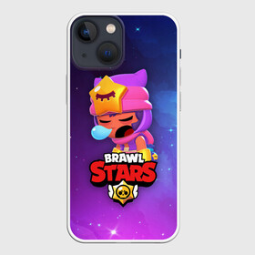 Чехол для iPhone 13 mini с принтом SANDY SPACE (Brawl Stars) в городе Новоалтайск,  |  | Тематика изображения на принте: brawl | bull | colt | crow | game | games | leon | online | penny | poco | sandy | shelly | spike | star | stars | wanted | брав | бравл | браво | звезда | звезды | игра | игры | лого | онлайн | сенди | старс | сэнди