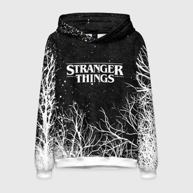 Мужская толстовка 3D с принтом STRANGER THINGS ОЧЕНЬ СТРАННЫЕ ДЕЛА в городе Новоалтайск, 100% полиэстер | двухслойный капюшон со шнурком для регулировки, мягкие манжеты на рукавах и по низу толстовки, спереди карман-кенгуру с мягким внутренним слоем. | 11 | stranger things | одди | одиннадцатая | очень странные дела | сериалы