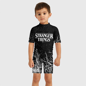 Детский купальный костюм 3D с принтом STRANGER THINGS | ОЧЕНЬ СТРАННЫЕ ДЕЛА в городе Новоалтайск, Полиэстер 85%, Спандекс 15% | застежка на молнии на спине | 11 | stranger things | одди | одиннадцатая | очень странные дела | сериалы