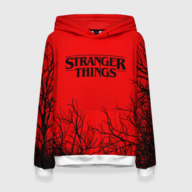 Женская толстовка 3D с принтом STRANGER THINGS | ОЧЕНЬ СТРАННЫЕ ДЕЛА в городе Новоалтайск, 100% полиэстер  | двухслойный капюшон со шнурком для регулировки, мягкие манжеты на рукавах и по низу толстовки, спереди карман-кенгуру с мягким внутренним слоем. | 011 | 11 | netflix | stranger things | демогоргон | нетфликс | одди | одиннадцатая | очень странные дела | сериалы
