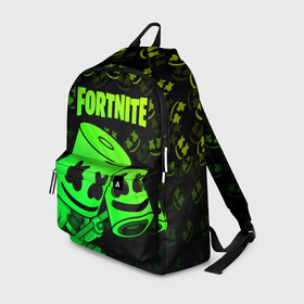 Рюкзак 3D с принтом FORTNITE MARSHMELLO в городе Новоалтайск, 100% полиэстер | лямки с регулируемой длиной, сверху петелька, чтобы рюкзак можно было повесить на вешалку. Основное отделение закрывается на молнию, как и внешний карман. Внутри два дополнительных кармана, один из которых закрывается на молнию. По бокам два дополнительных кармашка | Тематика изображения на принте: chapter 2 | fortnite | marshmello | диджей | игры | маршмэллоу | молоток | фортнайт