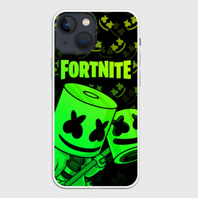 Чехол для iPhone 13 mini с принтом FORTNITE MARSHMELLO в городе Новоалтайск,  |  | chapter 2 | fortnite | marshmello | диджей | игры | маршмэллоу | молоток | фортнайт