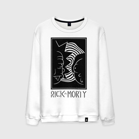 Мужской свитшот хлопок с принтом Rick and Morty black and white в городе Новоалтайск, 100% хлопок |  | black and white | cn_1952863_019061 | dsgnosadchaya | rick  morty | vdosadir | джастин ройланд | дэн хармон | миссикс | плюмбус | рик и морти | чёрно белый