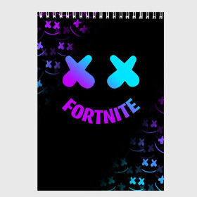 Скетчбук с принтом FORTNITE x MARSHMELLO в городе Новоалтайск, 100% бумага
 | 48 листов, плотность листов — 100 г/м2, плотность картонной обложки — 250 г/м2. Листы скреплены сверху удобной пружинной спиралью | fortnite | fortnite 2 | fortnite x маршмелло | ikonik | marshmello | ninja | ninja streamer | иконик | ниндзя | фортнайт | фортнайт 2 | фортнайт глава 2