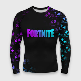 Мужской рашгард 3D с принтом FORTNITE x MARSHMELLO в городе Новоалтайск,  |  | fnchap2 | fortnite | fortnite 2 | fortnite x | marshmello | маршмелло | фортнайт | фортнайт 2 | фортнайт глава 2