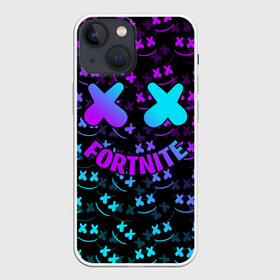 Чехол для iPhone 13 mini с принтом FORTNITE x MARSHMELLO в городе Новоалтайск,  |  | fnchap2 | fortnite | fortnite 2 | fortnite x | marshmello | маршмелло | фортнайт | фортнайт 2 | фортнайт глава 2