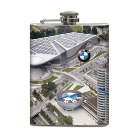 Фляга с принтом BMW city в городе Новоалтайск, металлический корпус | емкость 0,22 л, размер 125 х 94 мм. Виниловая наклейка запечатывается полностью | Тематика изображения на принте: bmw | buildings | city | germany | munich | prestige | бмв | германия | город | здания | мюнхен | престиж