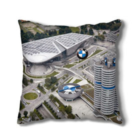 Подушка 3D с принтом BMW city в городе Новоалтайск, наволочка – 100% полиэстер, наполнитель – холлофайбер (легкий наполнитель, не вызывает аллергию). | состоит из подушки и наволочки. Наволочка на молнии, легко снимается для стирки | bmw | buildings | city | germany | munich | prestige | бмв | германия | город | здания | мюнхен | престиж