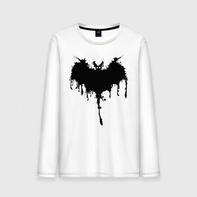 Мужской лонгслив хлопок с принтом Bat в городе Новоалтайск, 100% хлопок |  | 31 | bat | blot | eyes | halloween | wings | глаза | клякса | крылья | летучая мышь | хэллоуин