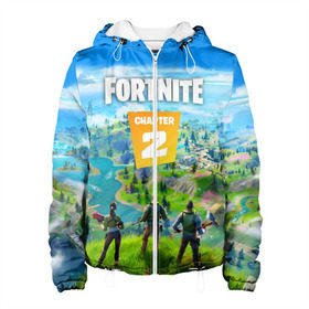 Женская куртка 3D с принтом FORTNITE 2 ЧАСТЬ (2 СТОРОНЫ) в городе Новоалтайск, ткань верха — 100% полиэстер, подклад — флис | прямой крой, подол и капюшон оформлены резинкой с фиксаторами, два кармана без застежек по бокам, один большой потайной карман на груди. Карман на груди застегивается на липучку | 1 сезон | 11 сезон | 2 часть | battle | chapter 2 | fort | fortnite | fortnite 2 | royale | season 11 | битва | королевская | форт | фортнайт