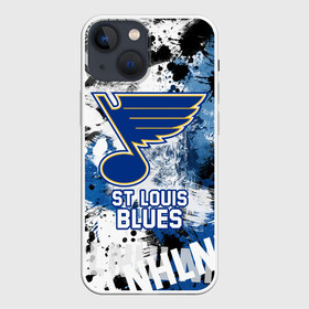 Чехол для iPhone 13 mini с принтом Сент Луис Блюз в городе Новоалтайск,  |  | blues | hockey | nhl | st. louis | st. louis blues | usa | блюз | нхл | сент луис | сент луис блюз | спорт | сша | хоккей | шайба