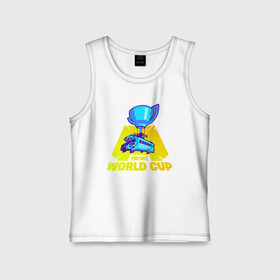 Детская майка хлопок с принтом WORLD CUP FORTNITE в городе Новоалтайск,  |  | 11 сезон | 2 часть | cup | fort | fortnite | fortnite 2 | season 11 | world | worldcup | битва | ворлд | кап | королевская | форт | фортнайт