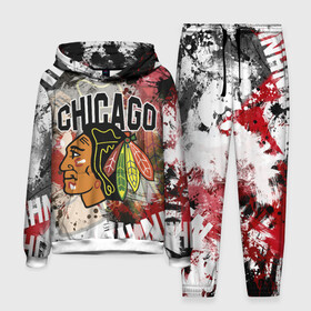 Мужской костюм 3D (с толстовкой) с принтом Chicago Blackhawks в городе Новоалтайск,  |  | Тематика изображения на принте: blackhawks | chicago | chicago blackhawks | hockey | nhl | usa | блэкхокс | нхл | спорт | сша | хоккей | чикаго | чикаго блэкхокс | шайба