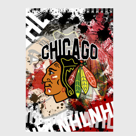 Скетчбук с принтом Chicago Blackhawks в городе Новоалтайск, 100% бумага
 | 48 листов, плотность листов — 100 г/м2, плотность картонной обложки — 250 г/м2. Листы скреплены сверху удобной пружинной спиралью | blackhawks | chicago | chicago blackhawks | hockey | nhl | usa | блэкхокс | нхл | спорт | сша | хоккей | чикаго | чикаго блэкхокс | шайба