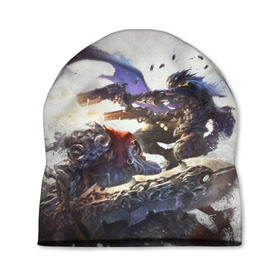 Шапка 3D с принтом Darksiders Genesis в городе Новоалтайск, 100% полиэстер | универсальный размер, печать по всей поверхности изделия | darksiders | genesis | horsemen of the apocalypse | strife | war | война | всадники апокалипсиса | раздор