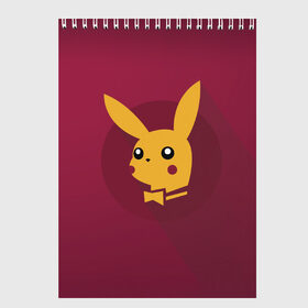 Скетчбук с принтом Pikachu в городе Новоалтайск, 100% бумага
 | 48 листов, плотность листов — 100 г/м2, плотность картонной обложки — 250 г/м2. Листы скреплены сверху удобной пружинной спиралью | pikachu | pokeball | pokemon | пикачу | покебол | покемон