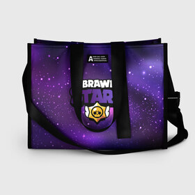 Сумка-шоппер 3D с принтом Brawl Stars в городе Новоалтайск, 100% полиэстер | застегивается на металлическую кнопку; внутренний карман застегивается на молнию. Стенки укреплены специальным мягким материалом, чтобы защитить содержимое от несильных ударов
 | brawl stars | crow | game | leon | бравл | бравл стар | бравл старс | ворон | ворона | детская | детям | игра | компьютерная игра | кров | леон | персонаж | развлечение