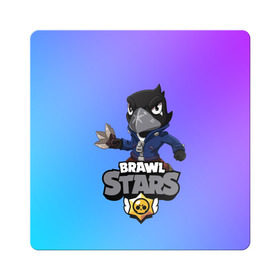 Магнит виниловый Квадрат с принтом Crow (Brawl Stars) в городе Новоалтайск, полимерный материал с магнитным слоем | размер 9*9 см, закругленные углы | Тематика изображения на принте: brawl stars | crow | game | leon | бравл | бравл стар | бравл старс | ворон | ворона | детская | детям | игра | компьютерная игра | кров | леон | персонаж | развлечение
