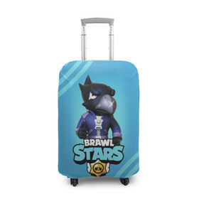 Чехол для чемодана 3D с принтом Crow (Brawl Stars) в городе Новоалтайск, 86% полиэфир, 14% спандекс | двустороннее нанесение принта, прорези для ручек и колес | brawl stars | crow | game | leon | бравл | бравл стар | бравл старс | ворон | ворона | детская | детям | игра | компьютерная игра | кров | леон | персонаж | развлечение