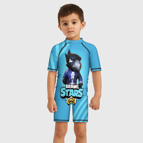 Детский купальный костюм 3D с принтом Crow (Brawl Stars) в городе Новоалтайск, Полиэстер 85%, Спандекс 15% | застежка на молнии на спине | brawl stars | crow | game | leon | бравл | бравл стар | бравл старс | ворон | ворона | детская | детям | игра | компьютерная игра | кров | леон | персонаж | развлечение