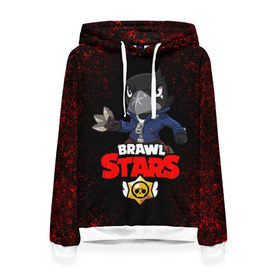 Женская толстовка 3D с принтом Crow (Brawl Stars) в городе Новоалтайск, 100% полиэстер  | двухслойный капюшон со шнурком для регулировки, мягкие манжеты на рукавах и по низу толстовки, спереди карман-кенгуру с мягким внутренним слоем. | brawl stars | crow | game | leon | бравл | бравл стар | бравл старс | ворон | ворона | детская | детям | игра | компьютерная игра | кров | леон | персонаж | развлечение