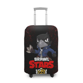Чехол для чемодана 3D с принтом Crow (Brawl Stars) в городе Новоалтайск, 86% полиэфир, 14% спандекс | двустороннее нанесение принта, прорези для ручек и колес | brawl stars | crow | game | leon | бравл | бравл стар | бравл старс | ворон | ворона | детская | детям | игра | компьютерная игра | кров | леон | персонаж | развлечение