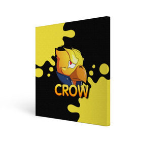 Холст квадратный с принтом Crow (Brawl Stars) в городе Новоалтайск, 100% ПВХ |  | brawl stars | crow | game | leon | бравл | бравл стар | бравл старс | ворон | ворона | детская | детям | игра | компьютерная игра | кров | леон | персонаж | развлечение