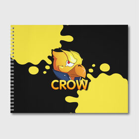Альбом для рисования с принтом Crow (Brawl Stars) в городе Новоалтайск, 100% бумага
 | матовая бумага, плотность 200 мг. | Тематика изображения на принте: brawl stars | crow | game | leon | бравл | бравл стар | бравл старс | ворон | ворона | детская | детям | игра | компьютерная игра | кров | леон | персонаж | развлечение