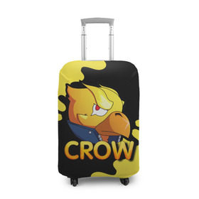 Чехол для чемодана 3D с принтом Crow (Brawl Stars) в городе Новоалтайск, 86% полиэфир, 14% спандекс | двустороннее нанесение принта, прорези для ручек и колес | brawl stars | crow | game | leon | бравл | бравл стар | бравл старс | ворон | ворона | детская | детям | игра | компьютерная игра | кров | леон | персонаж | развлечение