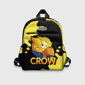 Детский рюкзак 3D с принтом Crow (Brawl Stars) в городе Новоалтайск, 100% полиэстер | лямки с регулируемой длиной, сверху петелька, чтобы рюкзак можно было повесить на вешалку. Основное отделение закрывается на молнию, как и внешний карман. Внутри дополнительный карман. По бокам два дополнительных кармашка | brawl stars | crow | game | leon | бравл | бравл стар | бравл старс | ворон | ворона | детская | детям | игра | компьютерная игра | кров | леон | персонаж | развлечение