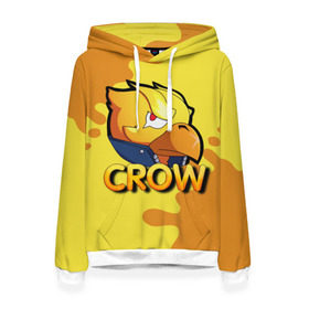 Женская толстовка 3D с принтом Crow (Brawl Stars) в городе Новоалтайск, 100% полиэстер  | двухслойный капюшон со шнурком для регулировки, мягкие манжеты на рукавах и по низу толстовки, спереди карман-кенгуру с мягким внутренним слоем. | brawl stars | crow | game | leon | бравл | бравл стар | бравл старс | ворон | ворона | детская | детям | игра | компьютерная игра | кров | леон | персонаж | развлечение