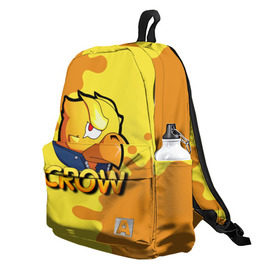 Рюкзак 3D с принтом Crow (Brawl Stars) в городе Новоалтайск, 100% полиэстер | лямки с регулируемой длиной, сверху петелька, чтобы рюкзак можно было повесить на вешалку. Основное отделение закрывается на молнию, как и внешний карман. Внутри два дополнительных кармана, один из которых закрывается на молнию. По бокам два дополнительных кармашка | brawl stars | crow | game | leon | бравл | бравл стар | бравл старс | ворон | ворона | детская | детям | игра | компьютерная игра | кров | леон | персонаж | развлечение