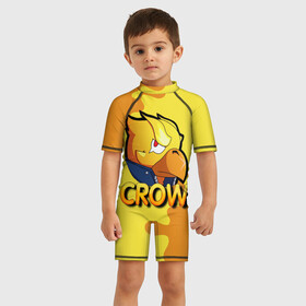 Детский купальный костюм 3D с принтом Crow (Brawl Stars) в городе Новоалтайск, Полиэстер 85%, Спандекс 15% | застежка на молнии на спине | brawl stars | crow | game | leon | бравл | бравл стар | бравл старс | ворон | ворона | детская | детям | игра | компьютерная игра | кров | леон | персонаж | развлечение