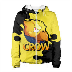 Женская куртка 3D с принтом Crow (Brawl Stars) в городе Новоалтайск, ткань верха — 100% полиэстер, подклад — флис | прямой крой, подол и капюшон оформлены резинкой с фиксаторами, два кармана без застежек по бокам, один большой потайной карман на груди. Карман на груди застегивается на липучку | brawl stars | crow | game | leon | бравл | бравл стар | бравл старс | ворон | ворона | детская | детям | игра | компьютерная игра | кров | леон | персонаж | развлечение