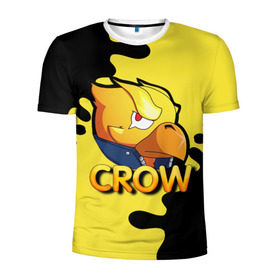 Мужская футболка 3D спортивная с принтом Crow (Brawl Stars) в городе Новоалтайск, 100% полиэстер с улучшенными характеристиками | приталенный силуэт, круглая горловина, широкие плечи, сужается к линии бедра | brawl stars | crow | game | leon | бравл | бравл стар | бравл старс | ворон | ворона | детская | детям | игра | компьютерная игра | кров | леон | персонаж | развлечение